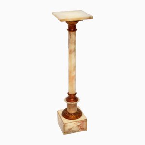 Antique Onyx and Brass Column, 1910s