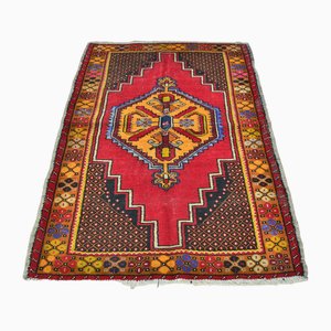 Tapis Oushak Rouge, Turquie, 1960s