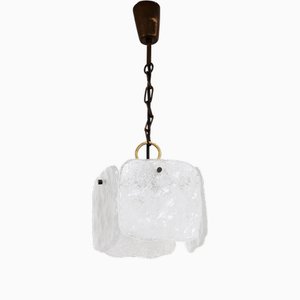 Hanging Lamp in Pulegoso Foam Glass by J. T. Kalmar for Kalmar, 1960s