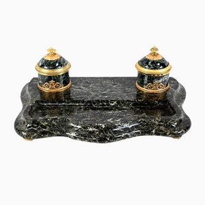 Vintage Empire Style Inkish in Marble and Bronze