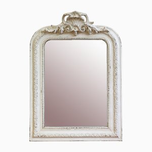 Small French Louis Philippe Mirror with Large Ornamental Crown, 1870s