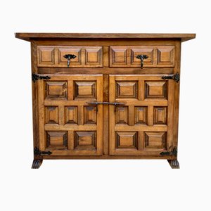 Commode, Armoire ou Console en Noyer Sculpté, Espagne, 1920s