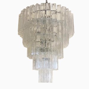 Square Tubes Murano Glass Chandelier by Simoeng