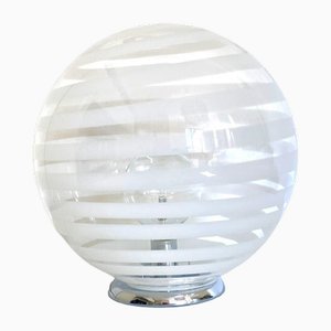 Murano White Murano Glass Table Lamp by Simoeng