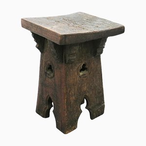 French Country House Brutalist Arts & Crafts Stool, 1910s
