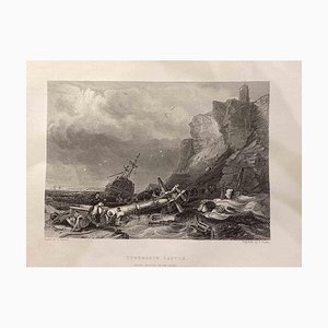 Edward Francis Finden, Tynemouth Castel, Radierung, 1845