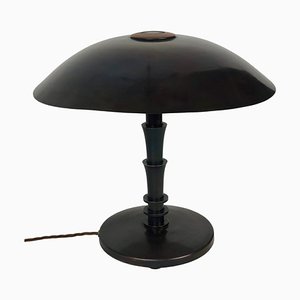 Large Art Deco Table Lamp in Bronze, 1925