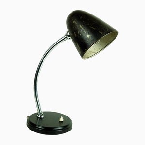 Schwarze Tisch- oder Schreibtischlampe im Bauhaus- oder Industriestil, 1930er