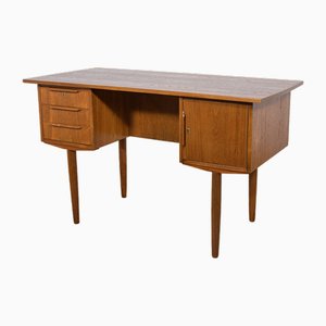 Mid-Century Freestanding Teak Desk, 1960s