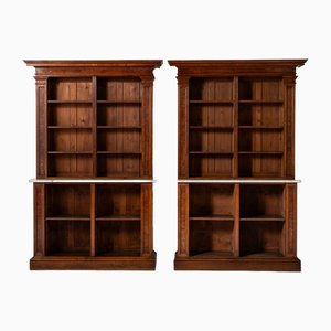 Pollard Oak Open Bookcases, Set of 2