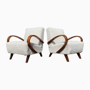 Set of Vintage Art Deco Armchairs by Jindřich Halabala for Up Závody