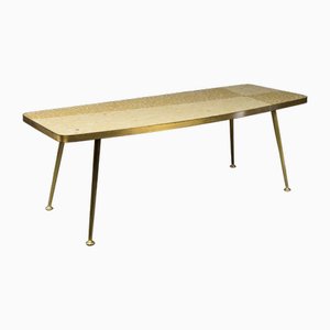Mid-Century Modern Yellow and Sand Colored Mosaic Coffee Table attributed to Berthold Müller, 1960