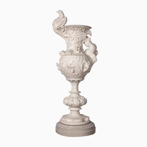 Italian Marble Vase Decorated with Eagle, 1890s