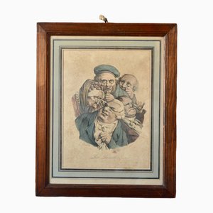 Louis Léopold Boilly, Les Lunettes, 19th Century, Lithograph, Framed