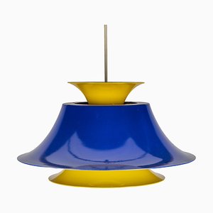 Blue and Yellow Radius Lamp by Jo Hammerborg for Fog & Mørup, 1960s