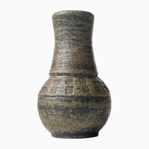 Camouflage Vase aus Glaze Chamotte Stoneware von Aldo Londi für Bitossi, 1960er