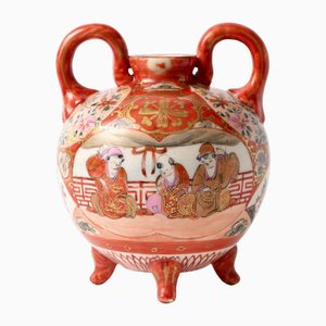 Vase Antique en Porcelaine Kutani Ware, Japon, 1890s