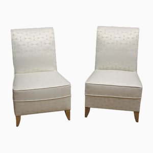 Art Deco Dining Chairs, 1940s, Set of 2
