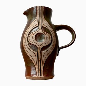 Mid-Century Danish Studio Pottery Jug Vase by Marianne Stark for Michael Andersen, Bornholm, 1960s