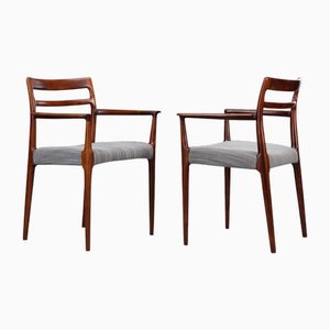 Rosewood Armchairs by Erling Torvits for Soro Stolefabriks, 1960s, Set of 2