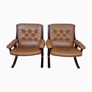 Mid-Century Sessel von Ingmar Relling für Svane Ekornes, 1960er, 2er Set