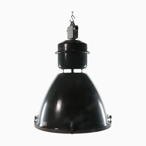 Large Industrial Black Lamp, 1960s