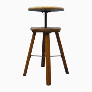 Industrial Workshop Stool by Martin Stoll, 1940s