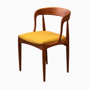 Stuhl mit Bezug aus Teak & Wolle von Johannes Andersen für Uldum Møbelfabrik, 1960er