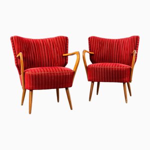 Art Deco Cocktail Lounge Chairs by Alfred Christensen, Set of 2