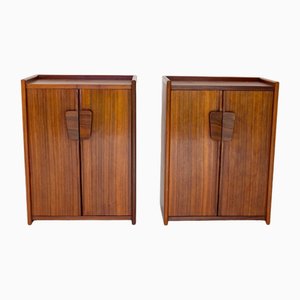 Italian Mid-Century Modern Wood Buffets Cabinets, 1950s, Set of 2