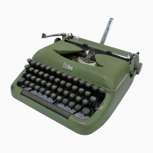 Manual de máquina de escribir portátil Erika 10 con estuche de BME, Alemania, 1953