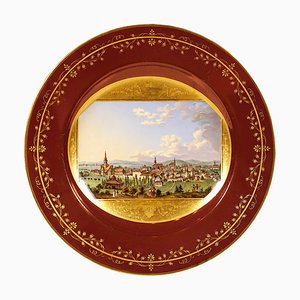 Viennese Imperial Porcelain Picture Plate, Austria, 1813