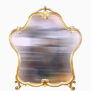 Vintage Golden Wood Mirror