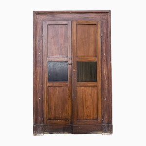 Holztür aus zwei Tannen
