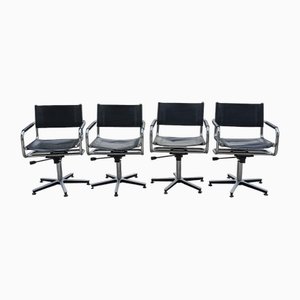 Swivel Armchairs in the style of Mart Stam, 1980s, Set of 4