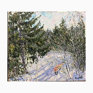 Georgij Moroz, Fox in the Snow, 2006, Oil Painting