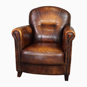 Vintage Sheep Leather Club Chair