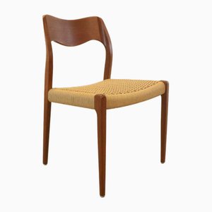 Vintage Model 71 Dining Room Chair by Niels O Möller, 1920s