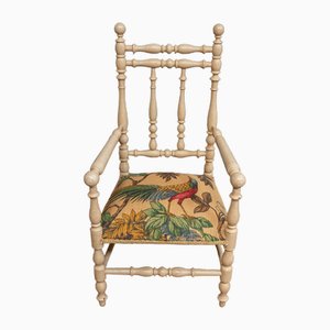 Antique Children's Chair in Twisted Wood, 1890s