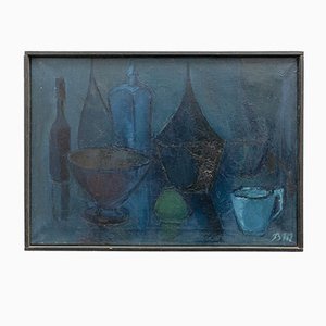 Benny Aage Molle, Still Life, 20th Century, Oil Painting
