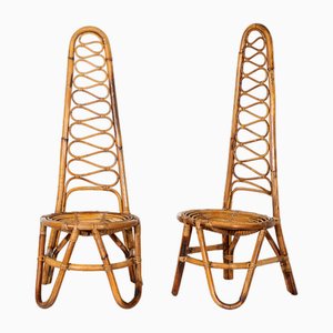 Bamboo Chairs, 1960, Set of 2
