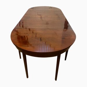 George III Metamorphic Dining Table in Figured Mahogany, 1800s