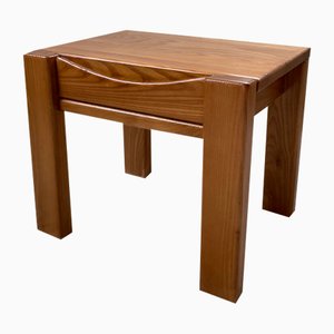 Table de Chevet en Orme de Maison Regain, 1970s