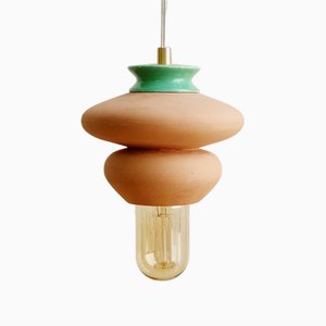 Terracotta Apilar Pendant Lamp from Studio Noa Razer