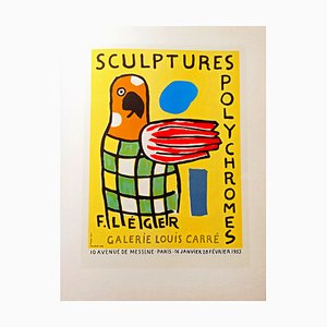Lithographie Sculptures Polychromes par Fernand Léger, 1959