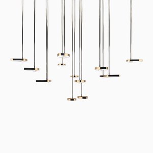 Small Lilly Straight Config. 1 Hanging Lamp by Ovature Studios, Set of 8