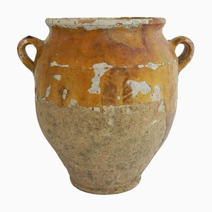 Antique French Confit Pot Jar in Terracotta, 1890s