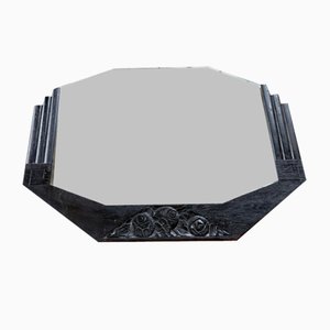 Miroir Art Déco Noir, 1930s