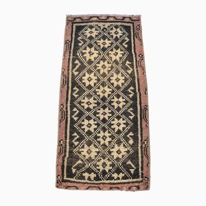 Petit Tapis Fait Main en Laine Marron, 1960s