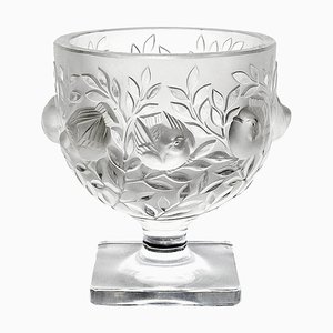 Vaso Lalique in cristallo, anni '80